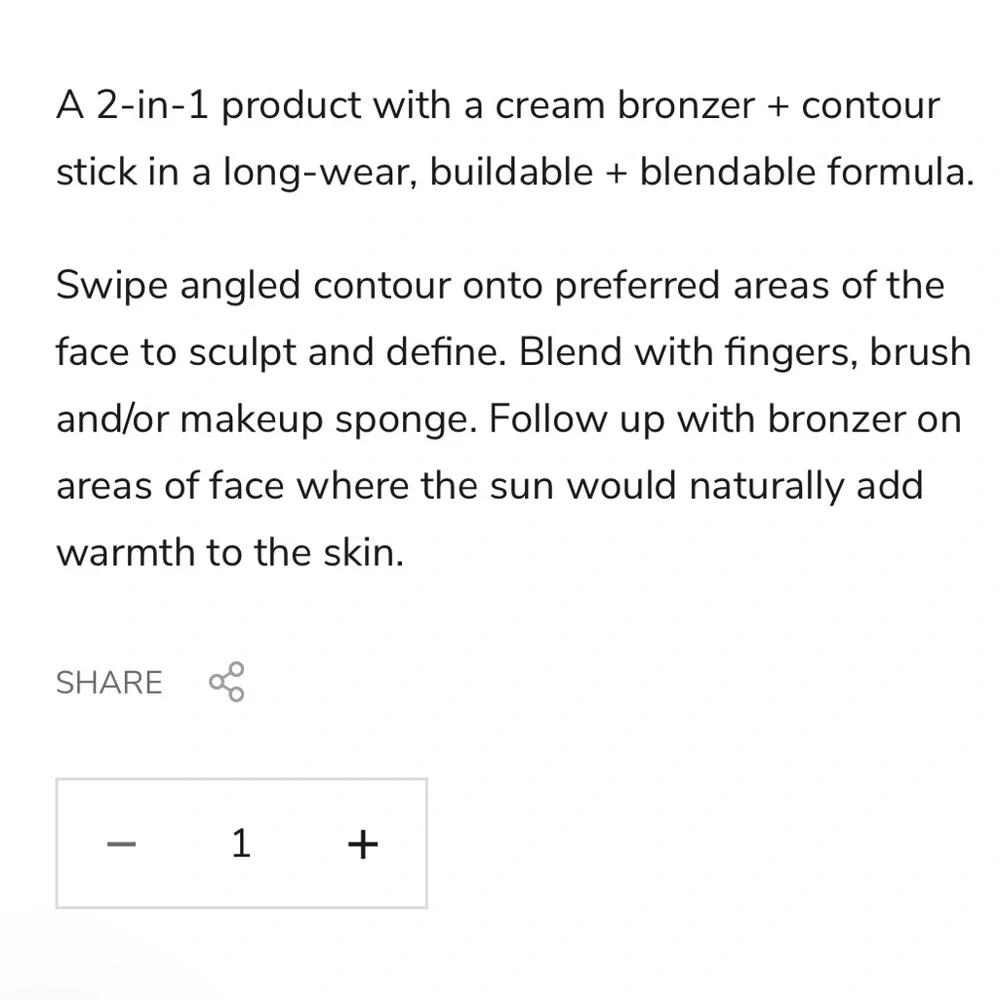 Pear Nova bronzer, and contour stick